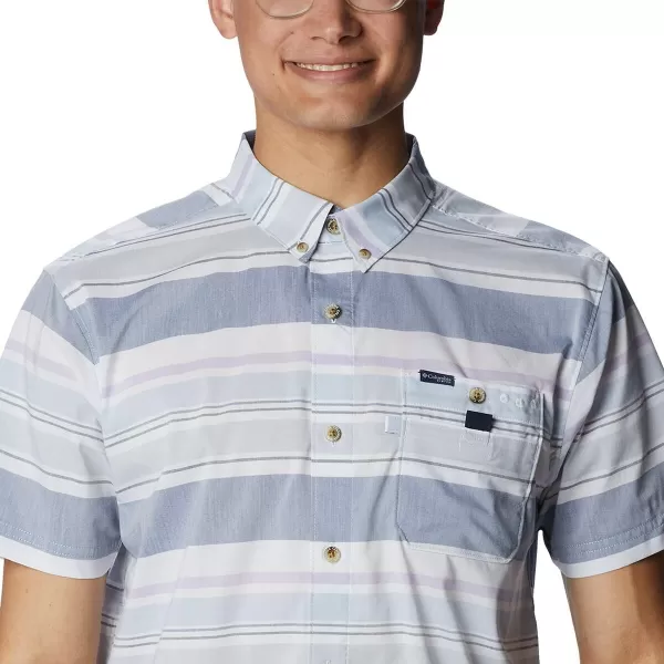 imageColumbia Mens Super Bonefish Short Sleeve ShirtCarbon Reel Stripe