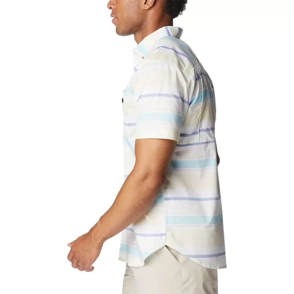 imageColumbia Mens Super Bonefish Short Sleeve ShirtCocoa Butter Reel Stripe