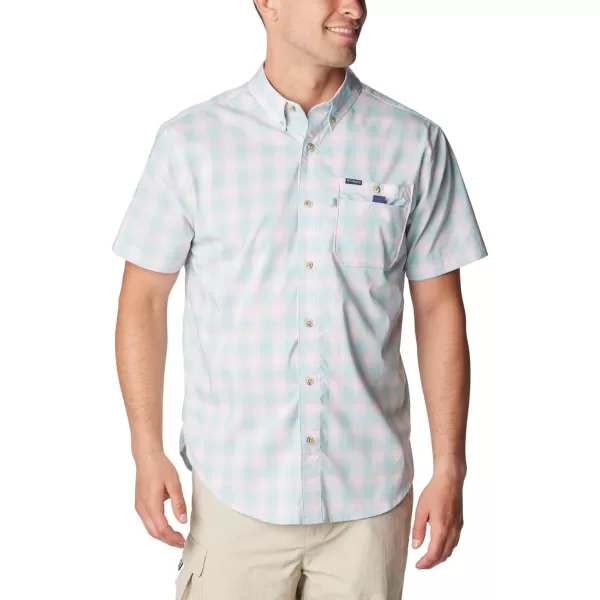 imageColumbia Mens Super Bonefish Short Sleeve ShirtOcean Teal Multi Madras