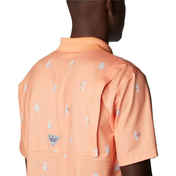 imageColumbia Mens Super Skiff Cast PoloBright Nectar Keyes Please Print