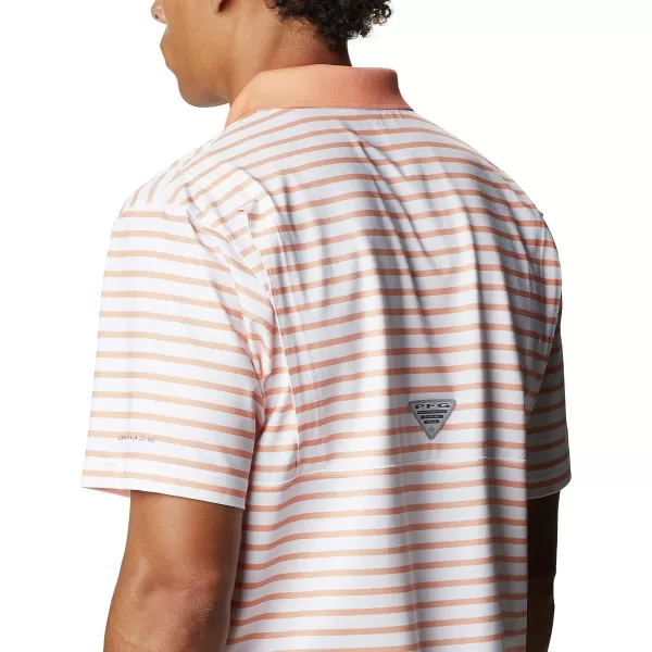 imageColumbia Mens Super Skiff Cast PoloBright NectarWhite Stripe