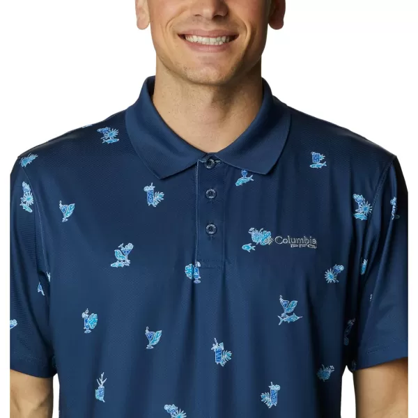 imageColumbia Mens Super Skiff Cast PoloCarbon Keyes Please Print