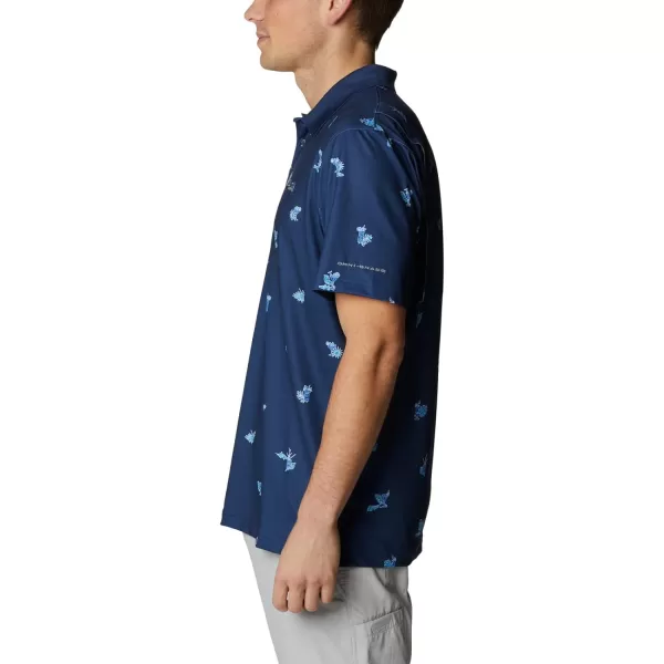imageColumbia Mens Super Skiff Cast PoloCarbon Keyes Please Print