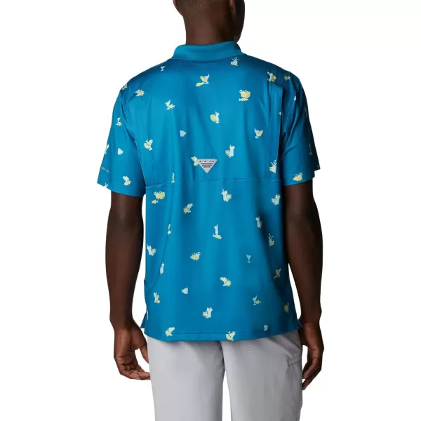 imageColumbia Mens Super Skiff Cast PoloDeep Marine Keyes Please Print