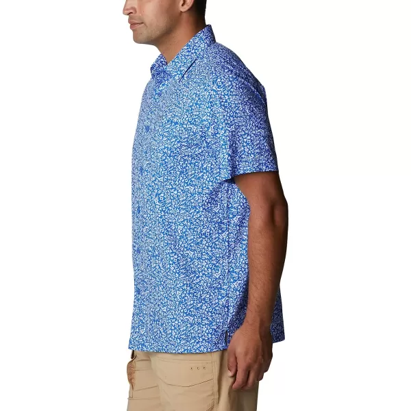 imageColumbia Mens Super Slack Tide Camp ShirtBlue Macaw Deepsea Medley