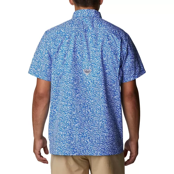 imageColumbia Mens Super Slack Tide Camp ShirtBlue Macaw Deepsea Medley