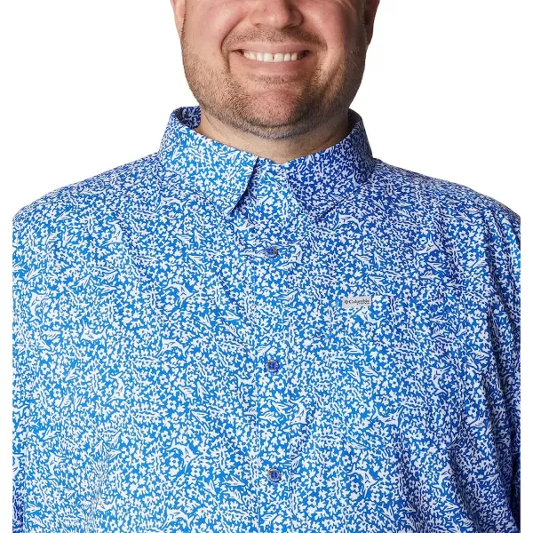 imageColumbia Mens Super Slack Tide Camp ShirtBlue Macaw Deepsea Medley