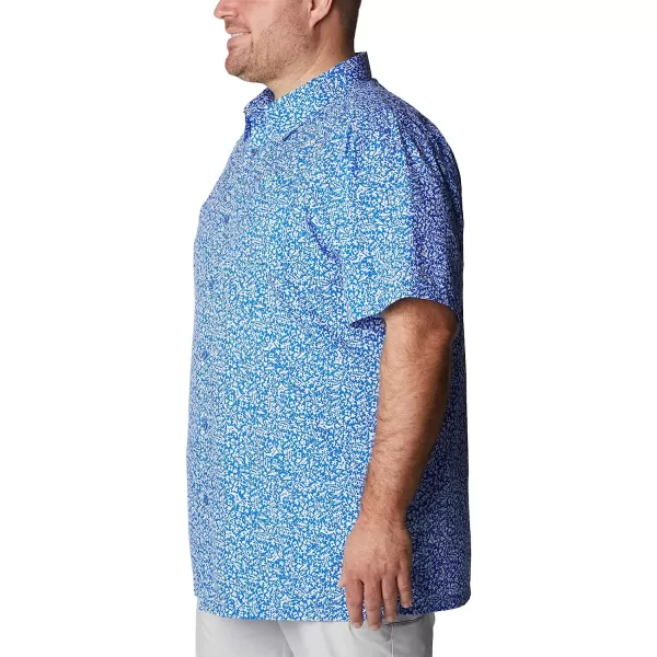 imageColumbia Mens Super Slack Tide Camp ShirtBlue Macaw Deepsea Medley