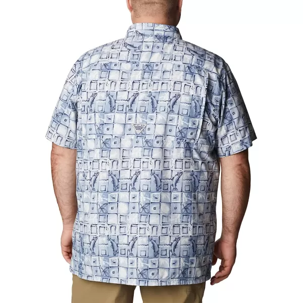 imageColumbia Mens Super Slack Tide Camp ShirtBluestone Trout Batik