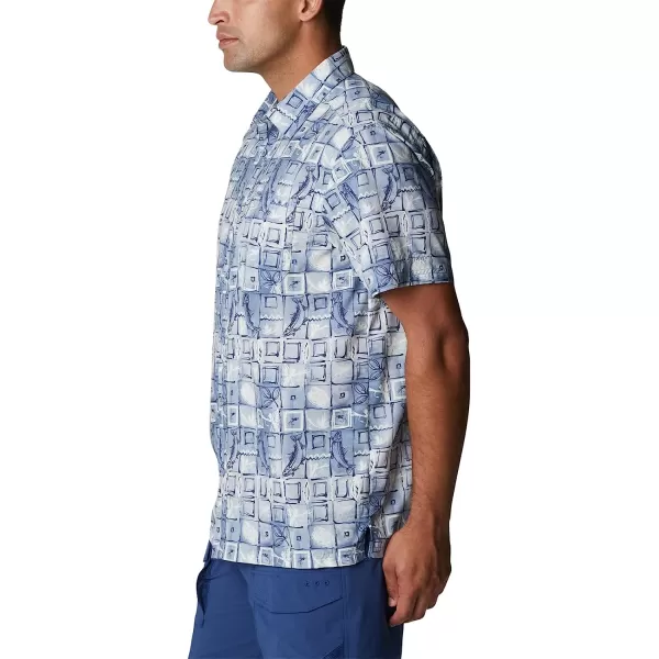 imageColumbia Mens Super Slack Tide Camp ShirtBluestone Trout Batik