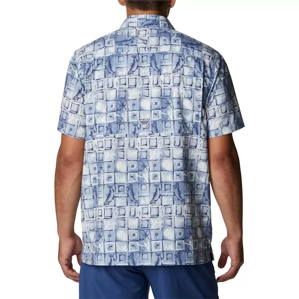 imageColumbia Mens Super Slack Tide Camp ShirtBluestone Trout Batik
