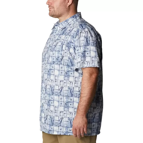 imageColumbia Mens Super Slack Tide Camp ShirtBluestone Trout Batik