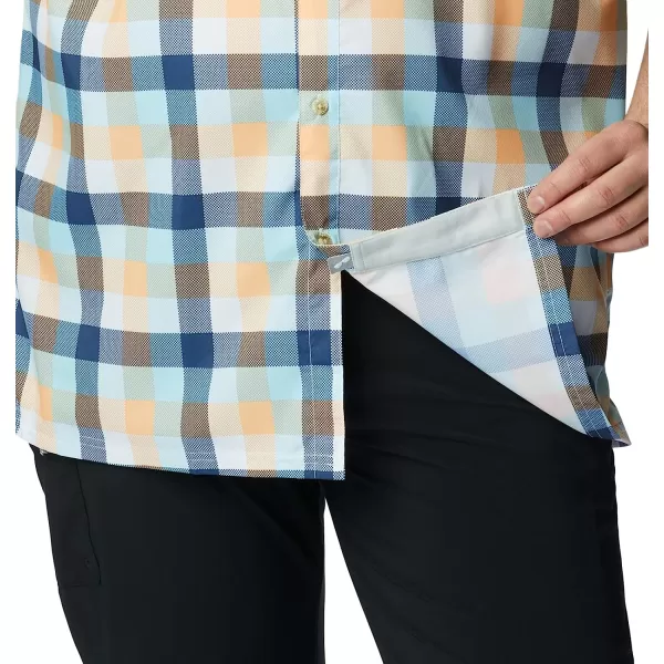 imageColumbia Mens Super Slack Tide Camp ShirtBright Nectar Multi Gingham