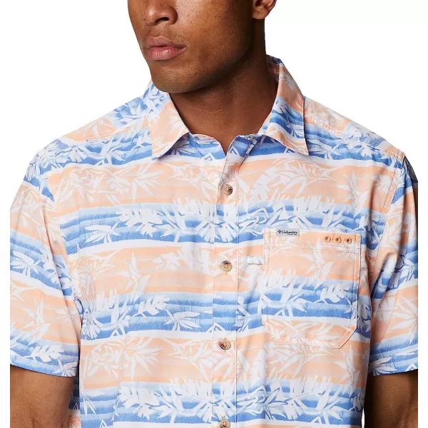 imageColumbia Mens Super Slack Tide Camp ShirtBright Nectar Ombre Fish Stripe