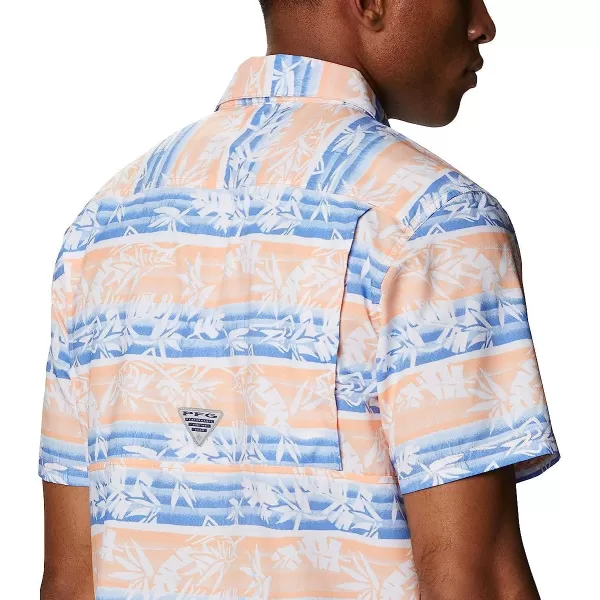 imageColumbia Mens Super Slack Tide Camp ShirtBright Nectar Ombre Fish Stripe