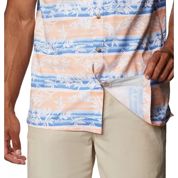 imageColumbia Mens Super Slack Tide Camp ShirtBright Nectar Ombre Fish Stripe