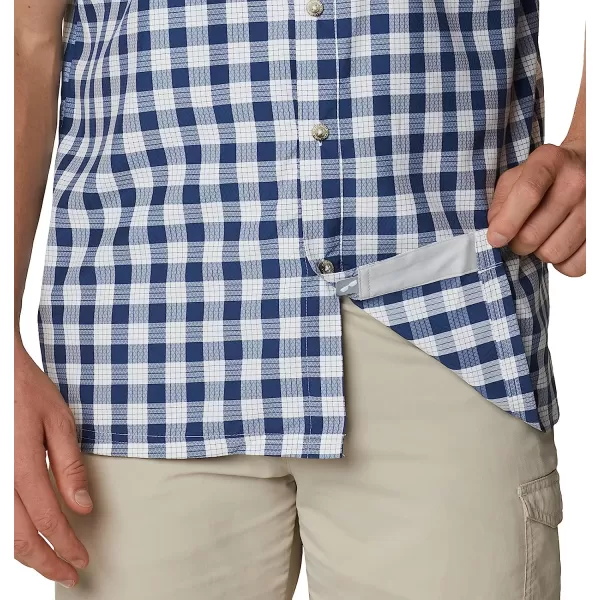 imageColumbia Mens Super Slack Tide Camp ShirtCarbon Palaka Plaid