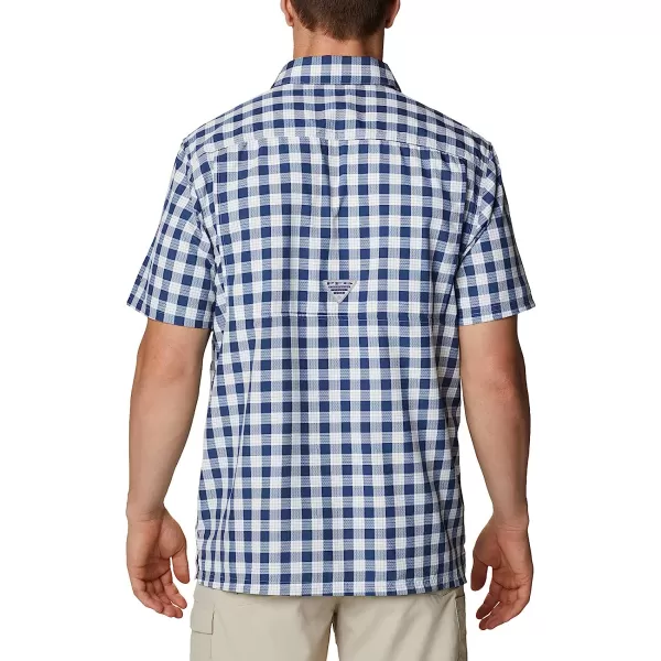 imageColumbia Mens Super Slack Tide Camp ShirtCarbon Palaka Plaid
