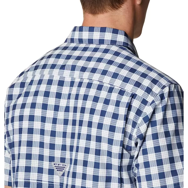 imageColumbia Mens Super Slack Tide Camp ShirtCarbon Palaka Plaid