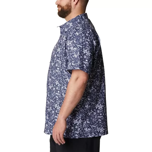 imageColumbia Mens Super Slack Tide Camp ShirtCollegiate Navy Kona Print
