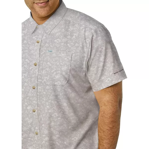 imageColumbia Mens Super Slack Tide Camp ShirtCool Grey Gamefish Print