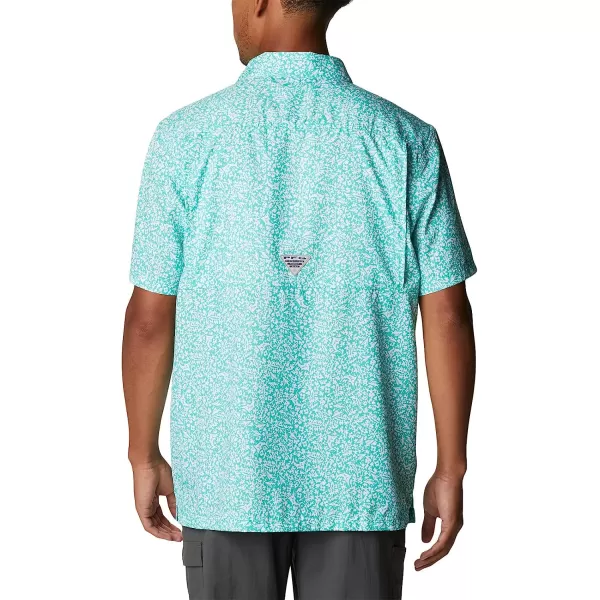 imageColumbia Mens Super Slack Tide Camp ShirtElectric Turquoise Deepsea Medley