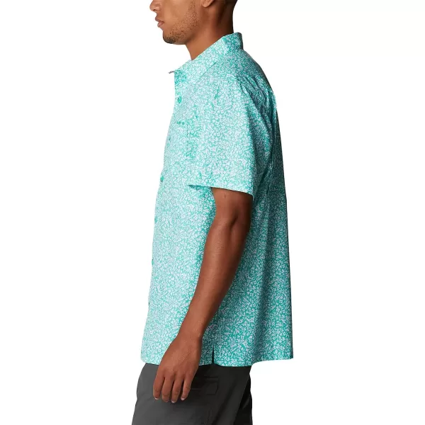 imageColumbia Mens Super Slack Tide Camp ShirtElectric Turquoise Deepsea Medley
