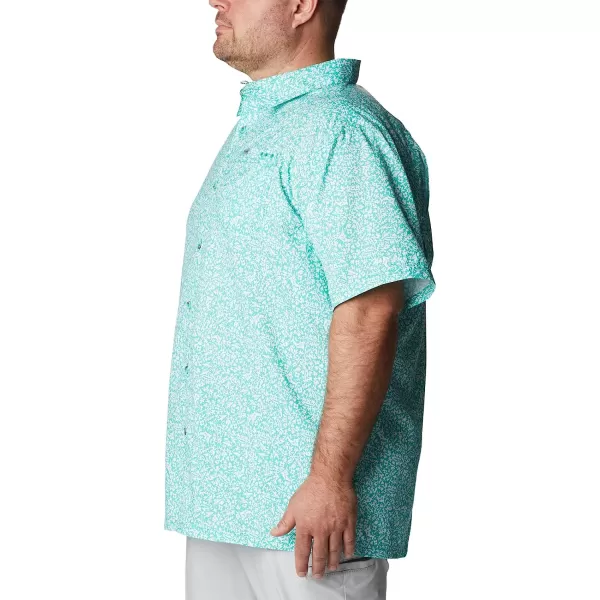 imageColumbia Mens Super Slack Tide Camp ShirtElectric Turquoise Deepsea Medley