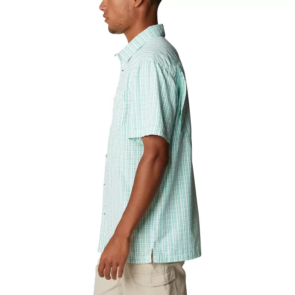 imageColumbia Mens Super Slack Tide Camp ShirtElectric Turquoise Gulf Grid