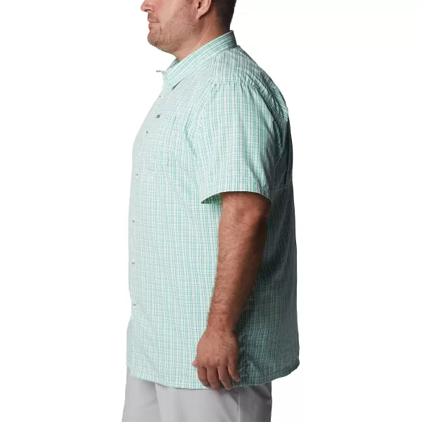 imageColumbia Mens Super Slack Tide Camp ShirtElectric Turquoise Gulf Grid