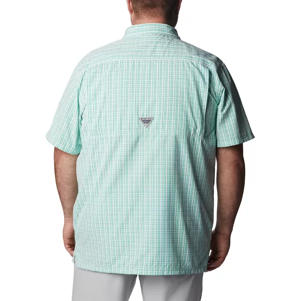 imageColumbia Mens Super Slack Tide Camp ShirtElectric Turquoise Gulf Grid