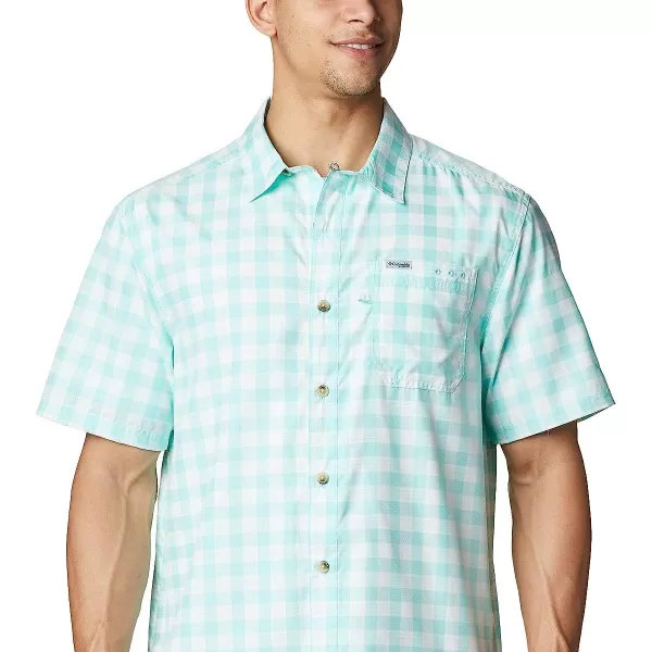 imageColumbia Mens Super Slack Tide Camp ShirtGulf Stream Palaka Plaid
