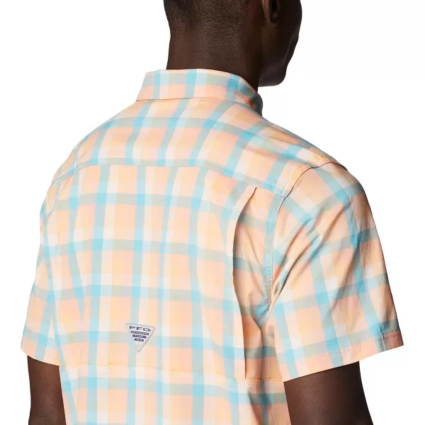 imageColumbia Mens Super Slack Tide Camp ShirtLight Coral Mid Gingham