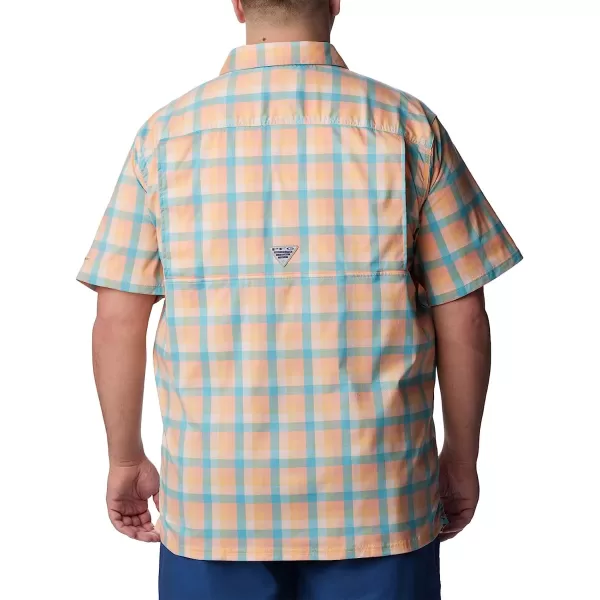 imageColumbia Mens Super Slack Tide Camp ShirtLight Coral Mid Gingham