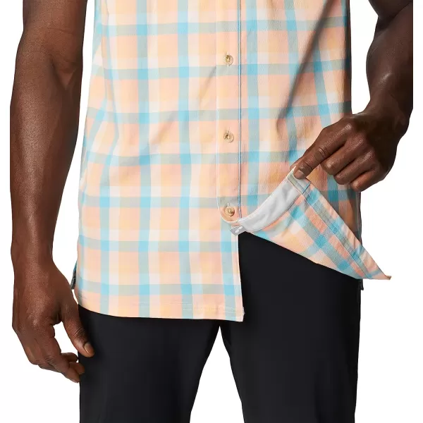 imageColumbia Mens Super Slack Tide Camp ShirtLight Coral Mid Gingham