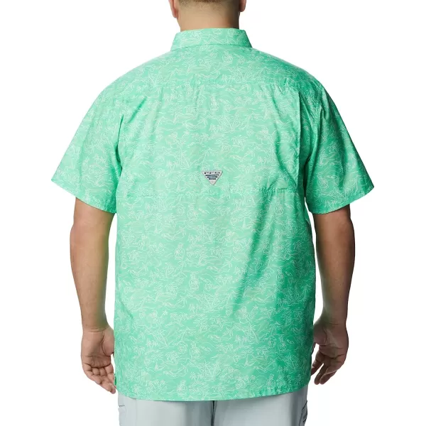 imageColumbia Mens Super Slack Tide Camp ShirtLight Jade Merry Mahi Print