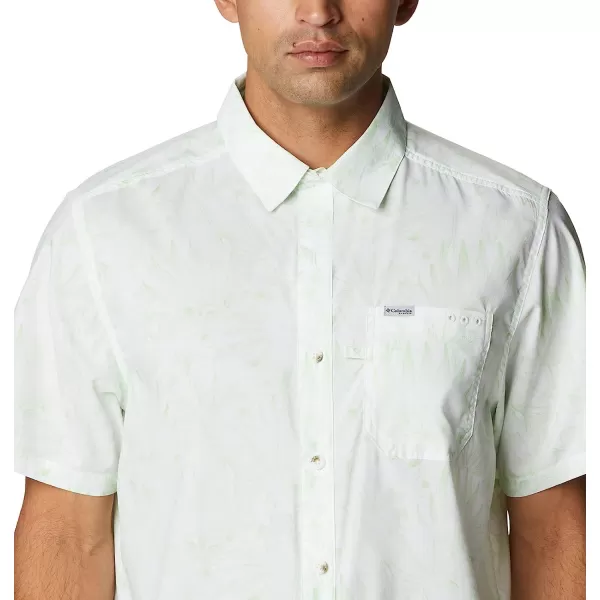 imageColumbia Mens Super Slack Tide Camp ShirtLime Glow Tropic Pen Print