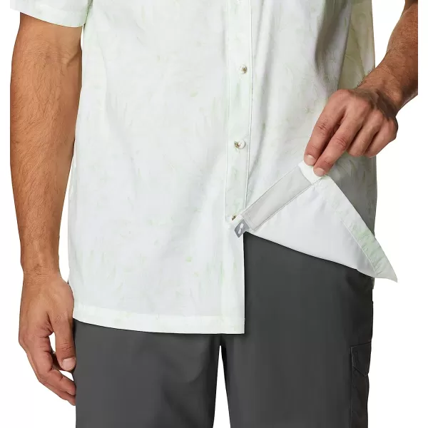 imageColumbia Mens Super Slack Tide Camp ShirtLime Glow Tropic Pen Print