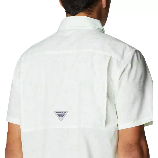 imageColumbia Mens Super Slack Tide Camp ShirtLime Glow Tropic Pen Print