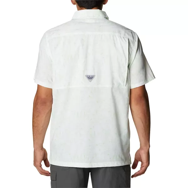 imageColumbia Mens Super Slack Tide Camp ShirtLime Glow Tropic Pen Print