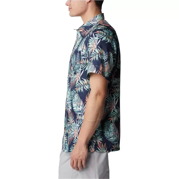 imageColumbia Mens Super Slack Tide Camp ShirtMint Cay Tunatropic Print