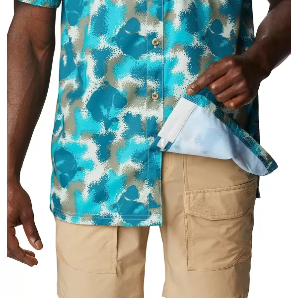 imageColumbia Mens Super Slack Tide Camp ShirtOcean Teal Bass Camo
