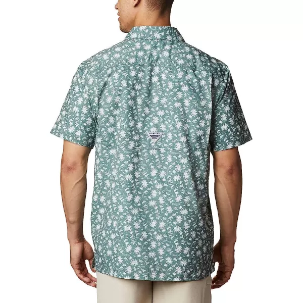 imageColumbia Mens Super Slack Tide Camp ShirtPond Marlin Palms Print