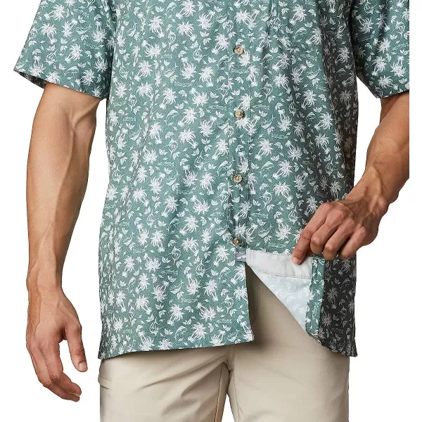 imageColumbia Mens Super Slack Tide Camp ShirtPond Marlin Palms Print