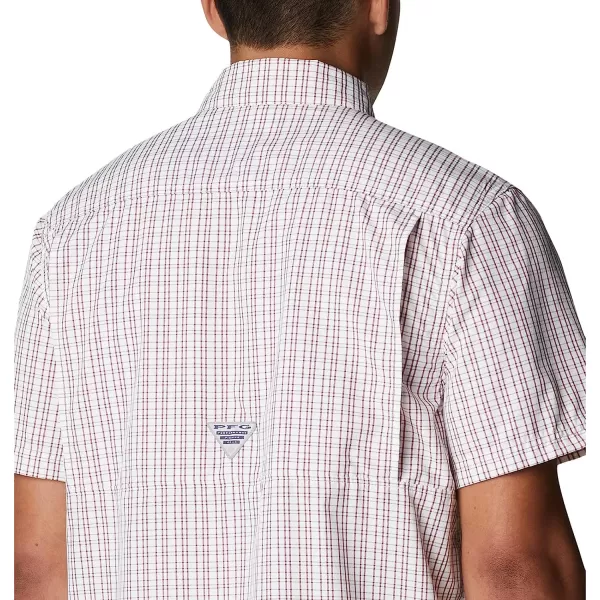 imageColumbia Mens Super Slack Tide Camp ShirtRed Jasper Gulf Grid