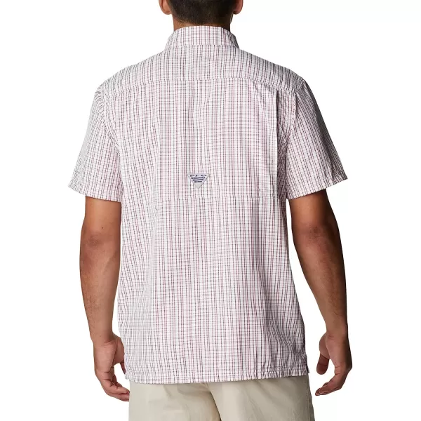 imageColumbia Mens Super Slack Tide Camp ShirtRed Jasper Gulf Grid