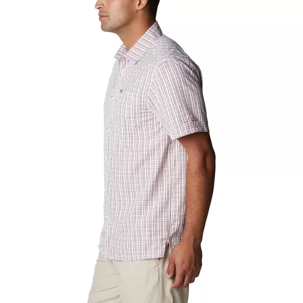 imageColumbia Mens Super Slack Tide Camp ShirtRed Jasper Gulf Grid