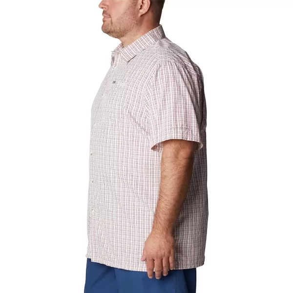 imageColumbia Mens Super Slack Tide Camp ShirtRed Jasper Gulf Grid