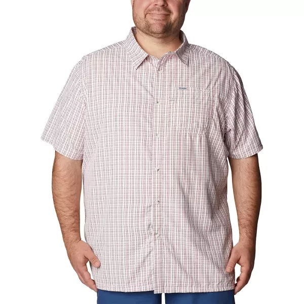 imageColumbia Mens Super Slack Tide Camp ShirtRed Jasper Gulf Grid