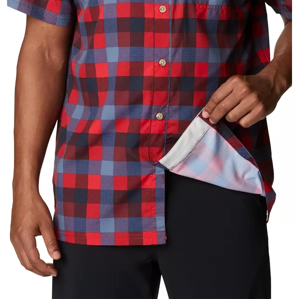 imageColumbia Mens Super Slack Tide Camp ShirtRed Jasper Multi Gingham